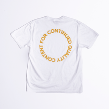 Load image into Gallery viewer, For Continued Quality Content Tee (White)
